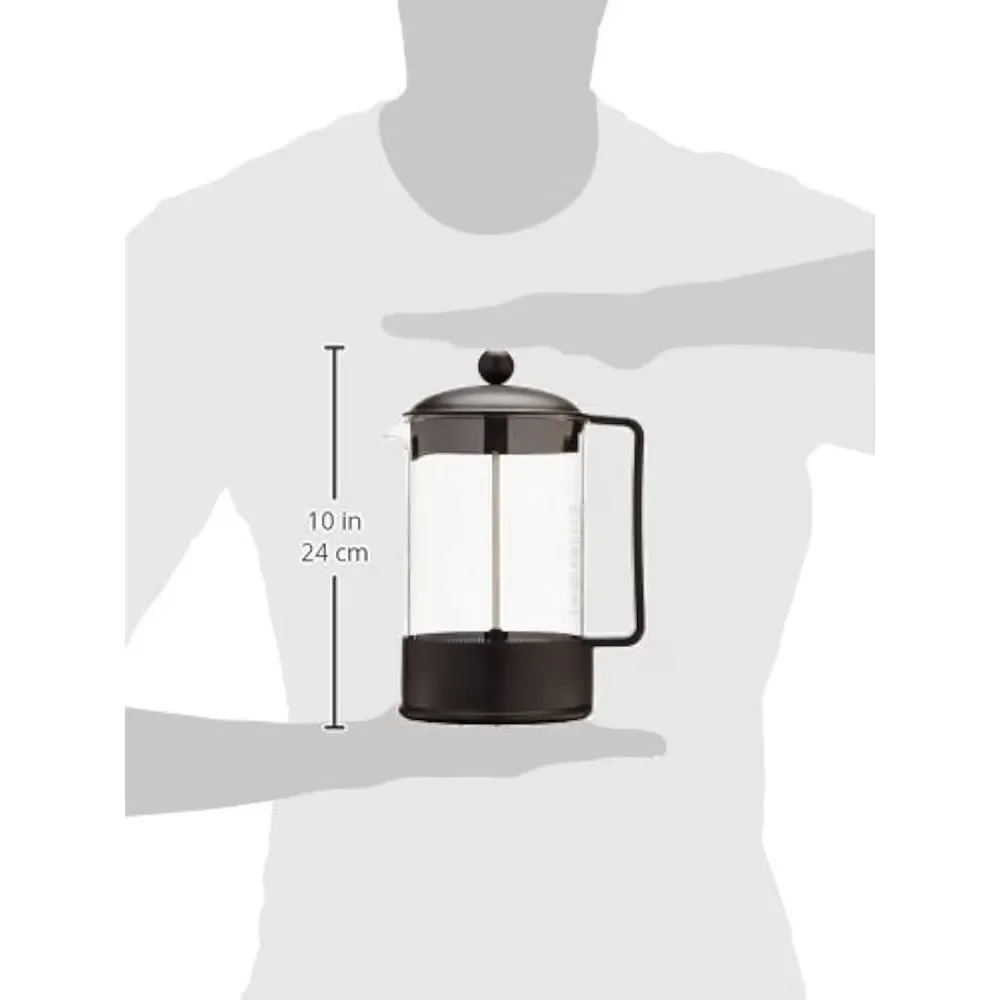 Bodum Brazil 8 Cup French Press Coffee Maker Black Minimalist Gift New In Box